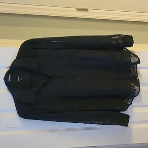 Torrid Size 1 Black lace shirt